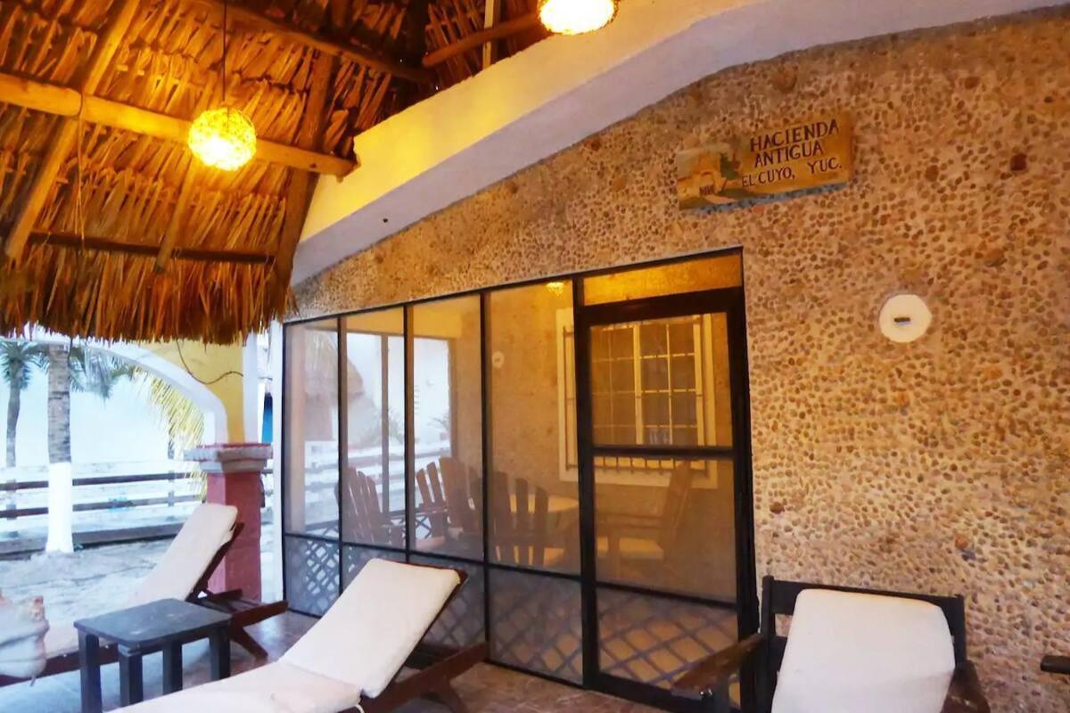 Hacienda Antigua Villa, 50M From Sandy Beach El Cuyo Exteriér fotografie
